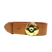 Louis Vuitton Vintage Pre-owned Laeder armband Brown, Dam