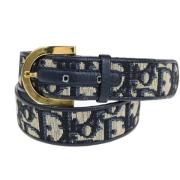 Dior Vintage Pre-owned Canvas skrp Blue, Dam