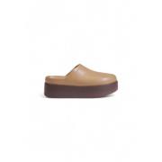 Crocs Beige Gummikvinnors Tofflor Höst/Vinter Beige, Dam