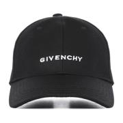 Givenchy Snygg Svart Keps med Justerbar Rem Black, Herr