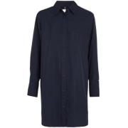 Tommy Hilfiger Skjortklänningar Blue, Dam