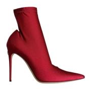 Dolce & Gabbana Körsbärsröda Stiletto Ankelboots Red, Dam