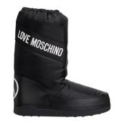 Love Moschino Snö stövlar med dragsko stängning Black, Dam