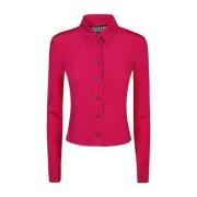 Versace Jeans Couture Fuchsia Skjorta för Kvinnor Aw24 Pink, Dam