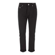 Brunello Cucinelli Stiliga Jeansbyxor för Män Black, Herr