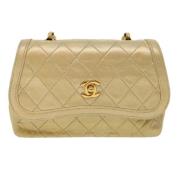 Chanel Vintage Pre-owned Laeder chanel-vskor Yellow, Dam