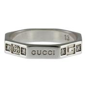 Gucci Vintage Pre-owned Vitt guld ringar Gray, Dam