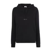 Saint Laurent Fransk Tillverkad Regular Fit Sweatshirt Black, Dam