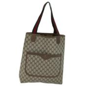 Gucci Vintage Pre-owned Canvas gucci-vskor Beige, Dam