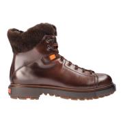 Santoni Läder Ankelboots Brown, Herr