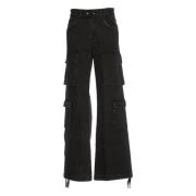 Department Five Svarta Cargo Byxor Aw24 Black, Dam