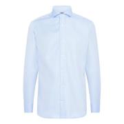 Boggi Milano Ultimate NON Iron Slim Fit Bomull Dobby Skjorta Blue, Her...