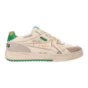 Palm Angels Gröna Sneakers Regular Fit Alla Temperaturer White, Herr