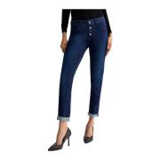 Liu Jo Jeans med juvelknapp Skinny High Waist Blue, Dam