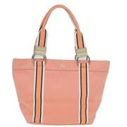 Burberry Vintage Pre-owned Canvas totevskor Pink, Dam