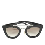 Prada Vintage Pre-owned Acetat solglasgon Black, Dam