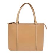 Burberry Vintage Pre-owned Laeder totevskor Beige, Dam