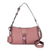 Gattinoni Rosa Hobo Väska med Justerbara Remmar Pink, Dam