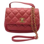 Chanel Vintage Pre-owned Laeder chanel-vskor Red, Dam