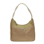 Prada Vintage Pre-owned Tyg prada-vskor Beige, Dam