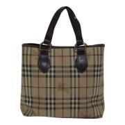 Burberry Vintage Pre-owned Canvas totevskor Beige, Dam