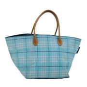 Burberry Vintage Pre-owned Nylon totevskor Blue, Dam