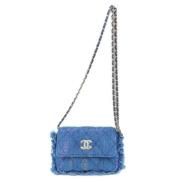 Chanel Vintage Pre-owned Denim chanel-vskor Blue, Dam