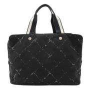 Chanel Vintage Pre-owned Canvas chanel-vskor Black, Dam