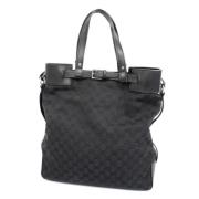 Gucci Vintage Pre-owned Canvas gucci-vskor Black, Dam