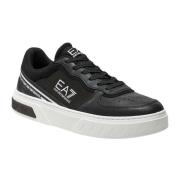 Emporio Armani Svarta Fotbollsinspirerade Sneakers Black, Herr