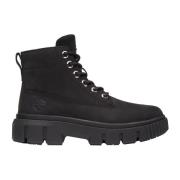 Timberland Field Mid Dam Läderstövlar Black, Dam