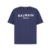 Balmain Stilren T-shirt för Män Blue, Herr