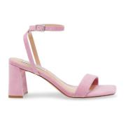 Steve Madden Stiliga Höga Klack Sandaler Pink, Dam