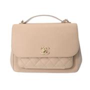 Chanel Vintage Pre-owned Laeder chanel-vskor Beige, Dam