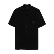 Givenchy Logo Patch Bomull Polo Skjorta Black, Herr