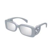 Gucci Silver Solglasögon med Silver Linser Gray, Dam