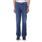 Jacob Cohën Klassiska femficks denim jeans Blue, Herr