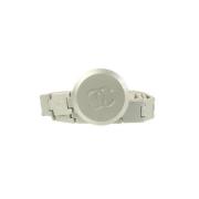 Chanel Vintage Pre-owned Metall skrp Gray, Dam