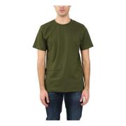 Dondup Jersey T-shirt med broderad baksida Green, Herr