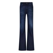 Dondup Retro Flare Jeans Blue, Dam