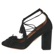 Aquazzura Pre-owned Pre-owned Mocka klackskor Black, Dam