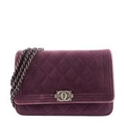 Chanel Vintage Pre-owned Sammet plnbcker Purple, Dam