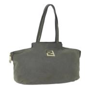 Fendi Vintage Pre-owned Laeder totevskor Gray, Dam