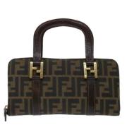 Fendi Vintage Pre-owned Canvas fendi-vskor Brown, Dam