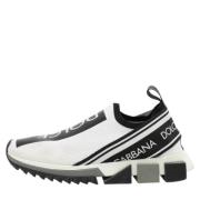 Dolce & Gabbana Pre-owned Pre-owned Tyg sneakers White, Dam