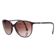 Chanel Vintage Pre-owned Plast solglasgon Brown, Dam