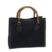 Gucci Vintage Pre-owned Mocka gucci-vskor Blue, Dam