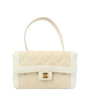 Chanel Vintage Pre-owned Tyg handvskor Beige, Dam