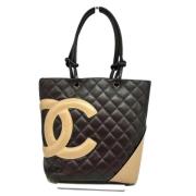 Chanel Vintage Pre-owned Tyg chanel-vskor Brown, Dam