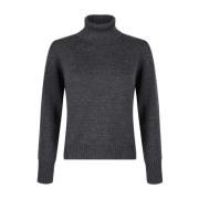 Gran Sasso Mörkgrå Turtleneck Tröja Gray, Dam